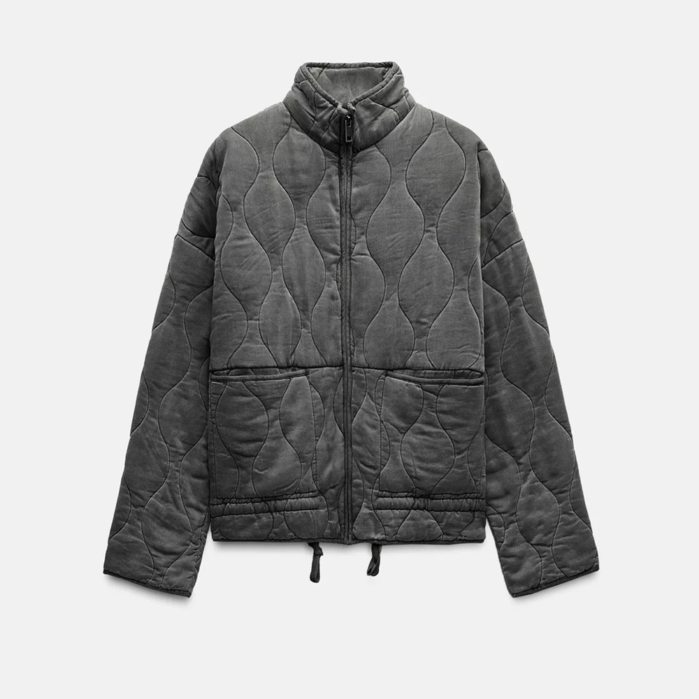NWT Zara Women's Quilted Black Puffer Jacket